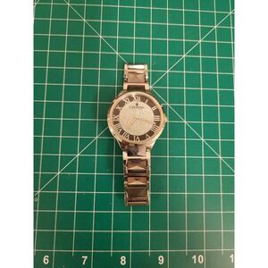 Croton Womens Watch Silver Tone Band Roman Numeral‎ Dial Stainless Steel Back